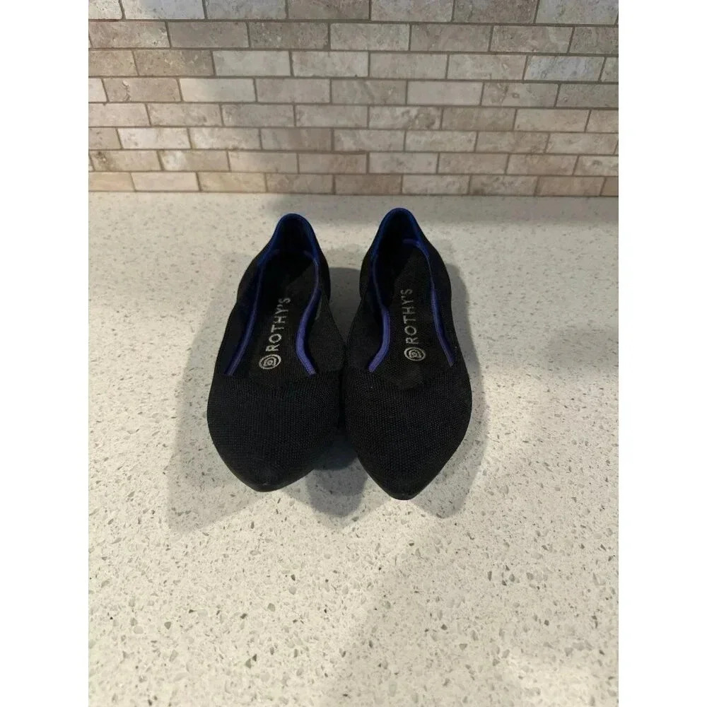 Rothy's Black and Blue Flats